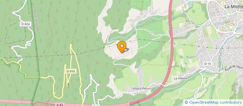 localisation de l'entreprise EPURE - ARCHITECTURE & PATRIMOINE  LA MOTTE-SERVOLEX