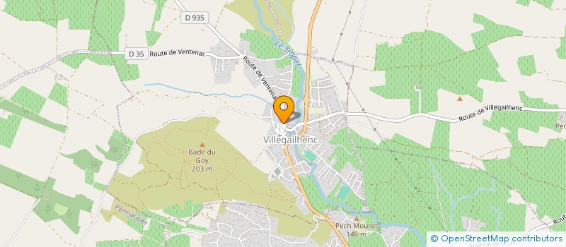 localisation de l'entreprise EPURE LDP  VILLEGAILHENC