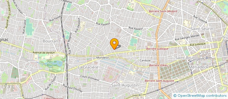 localisation de l'entreprise EPV CAUDERAN à BORDEAUX