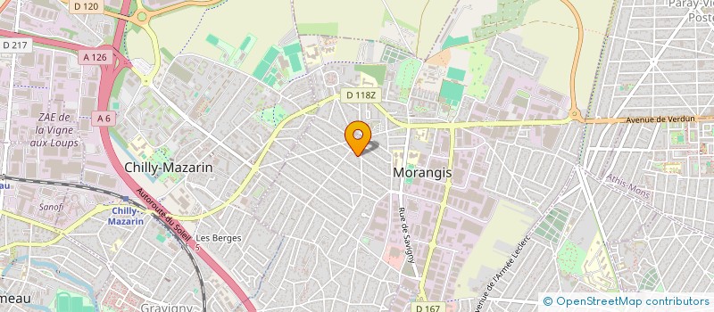 localisation de l'entreprise EPY CENTRE à MORANGIS