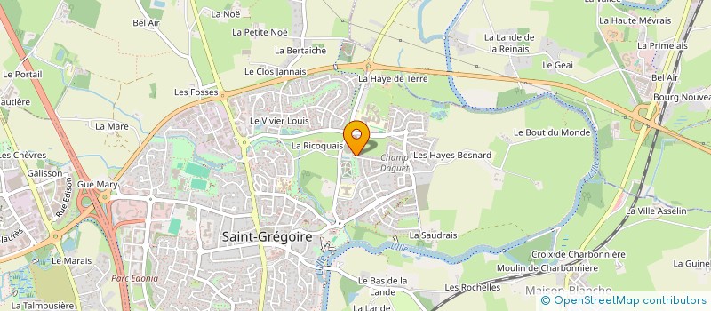 localisation de l'entreprise EPYCARE  SAINT-GREGOIRE