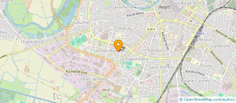 localisation de l'entreprise EPYOGA  NIORT