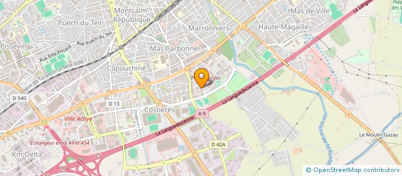 localisation de l'entreprise EPYTOP à NIMES