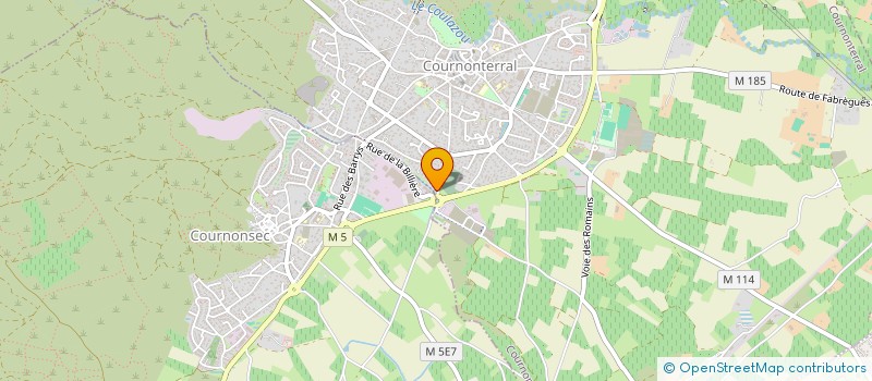 localisation de l'entreprise EQ SOLUTIONS  COURNONTERRAL