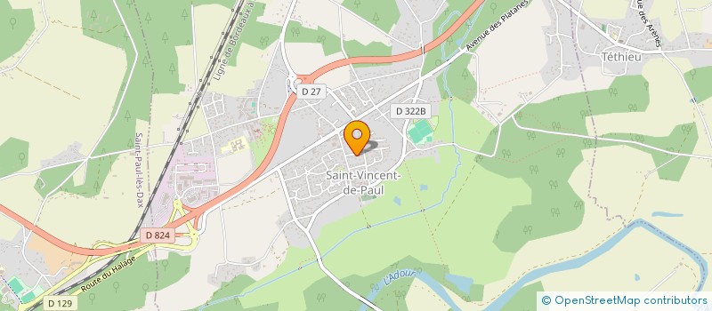 localisation de l'entreprise EQC DISTRIBUTION à SAINT-VINCENT-DE-PAUL