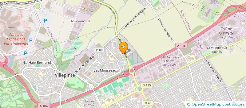 localisation de l'entreprise EQCID TECHNOLOGIE à VILLEPINTE
