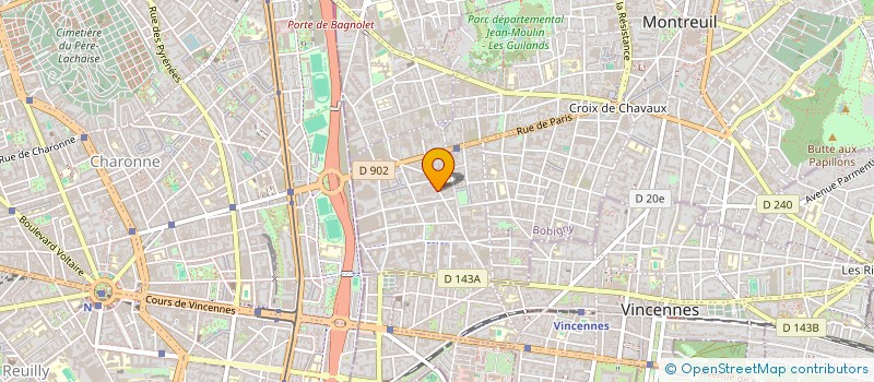 localisation de l'entreprise EQO INGENIERIE  MONTREUIL