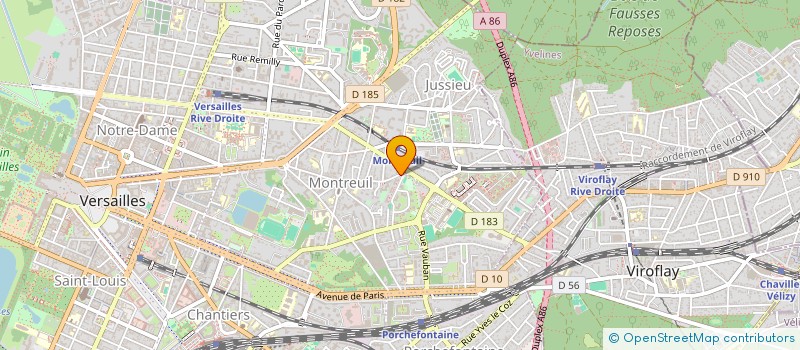 localisation de l'entreprise EQOOT à VERSAILLES