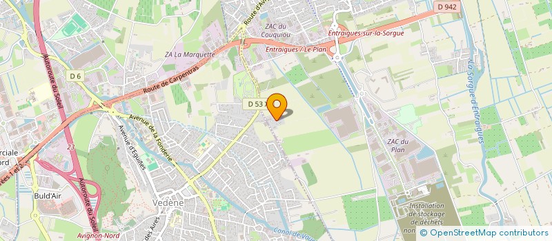 localisation de l'entreprise EQSEL CONSULT  ENTRAIGUES-SUR-LA-SORGUE