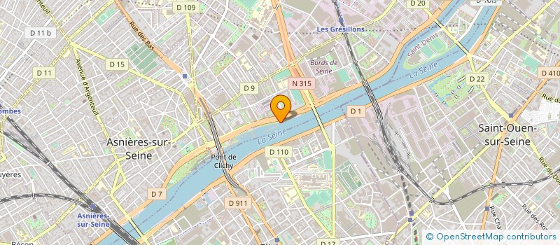 localisation de l'entreprise EQUA 5 à ASNIERES-SUR-SEINE