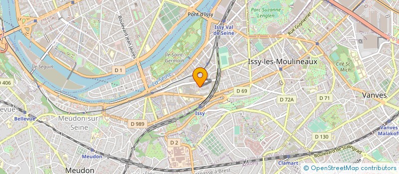 localisation de l'entreprise EQUADOM à ISSY-LES-MOULINEAUX