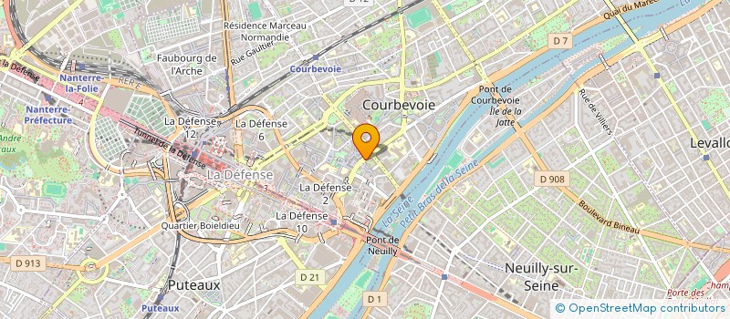localisation de l'entreprise EQUADORIA à COURBEVOIE