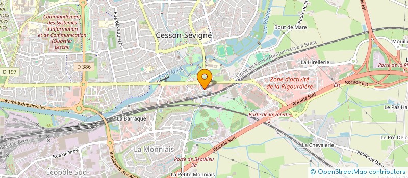 localisation de l'entreprise EQUALYS à CESSON-SEVIGNE