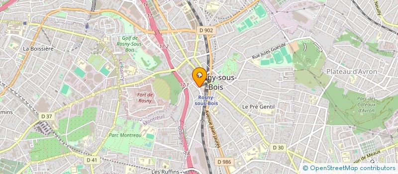 localisation de l'entreprise EQUANIDOMI ROSNY à ROSNY-SOUS-BOIS
