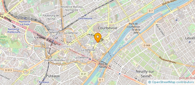 localisation de l'entreprise EQUANS MOBILITE ET SERVICES à COURBEVOIE