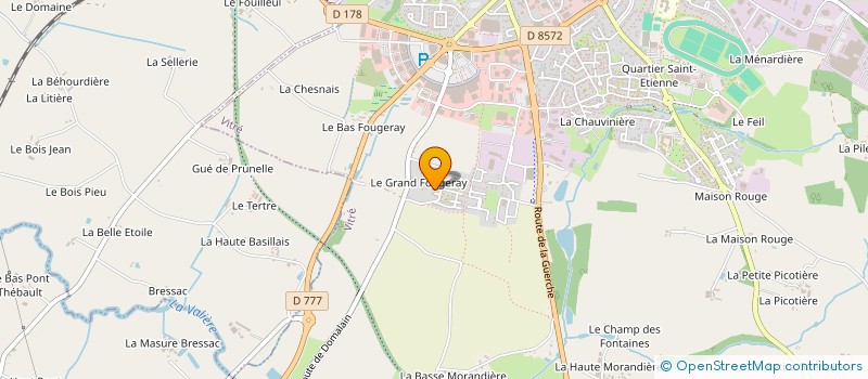 localisation de l'entreprise EQUAPOLO  VITRE