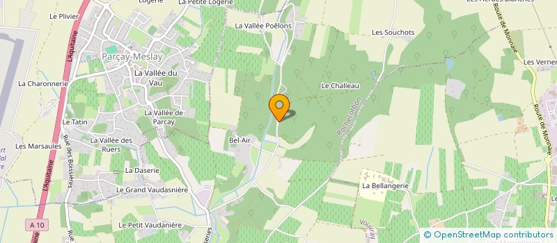 localisation de l'entreprise EQUASYSTEMES à ROCHECORBON
