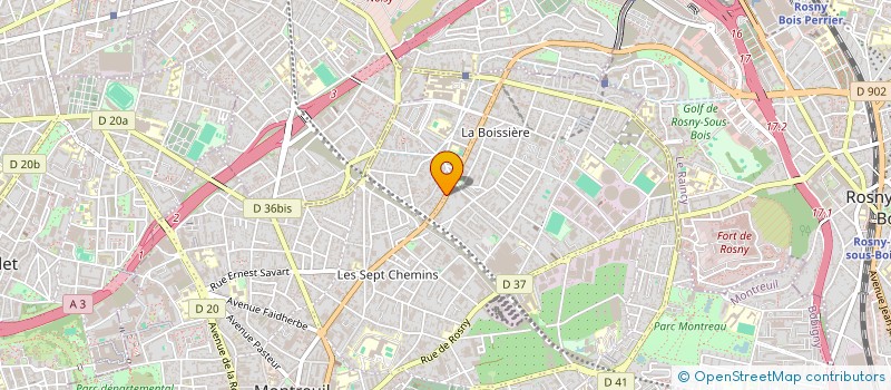 localisation de l'entreprise EQUATEC INGENIERIE à MONTREUIL