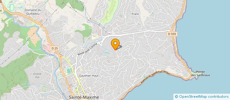 localisation de l'entreprise EQUATEUR à SAINTE-MAXIME