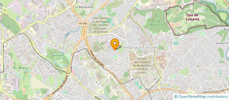 localisation de l'entreprise EQUATEURBLUEOCEAN à MONTPELLIER