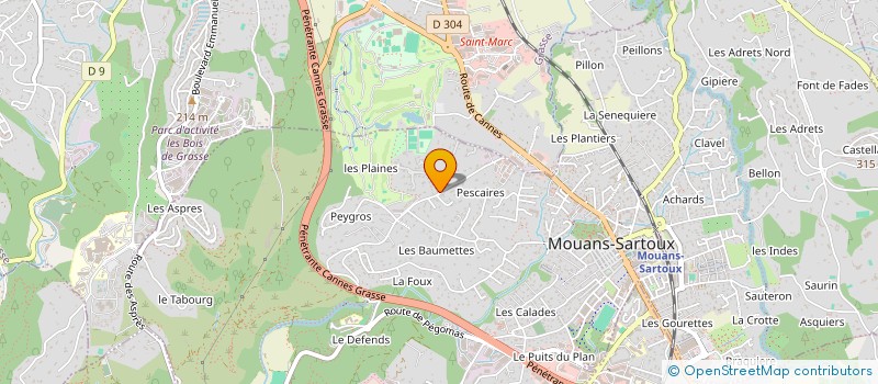 localisation de l'entreprise EQUATION  MOUANS-SARTOUX