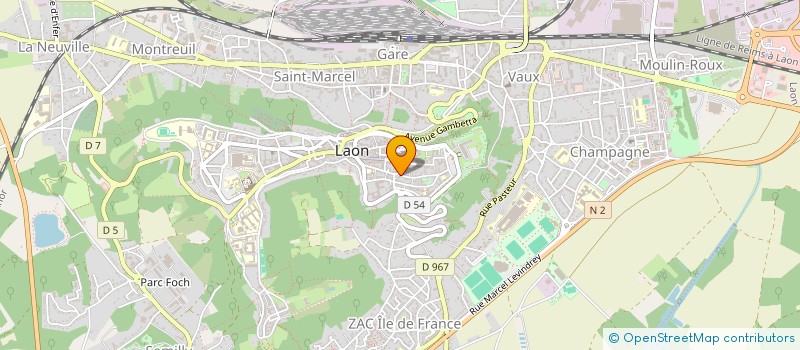localisation de l'entreprise EQUATIONS PASSION DE L IMAGE ET DU SON à LAON