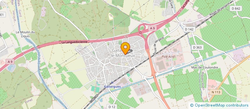 localisation de l'entreprise EQUATORIALE  GALLARGUES-LE-MONTUEUX