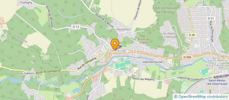 localisation de l'entreprise EQUERRE à CHEVREUSE