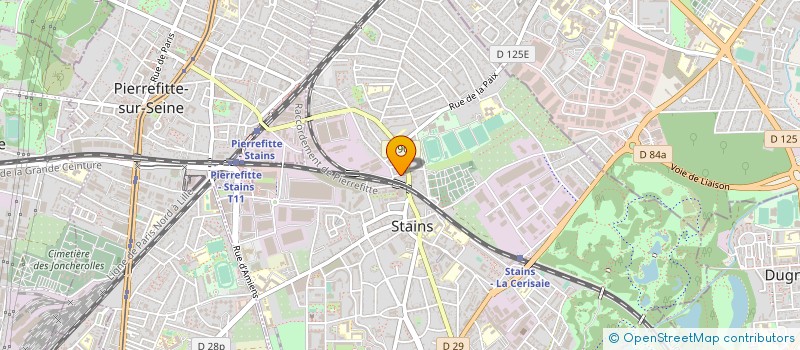 localisation de l'entreprise EQUERRE IMMO à STAINS