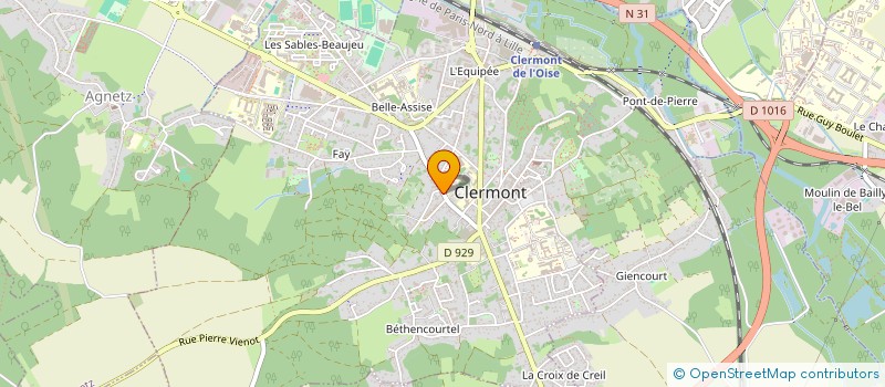 localisation de l'entreprise EQUESTRIAN NEWS  CHANTILLY