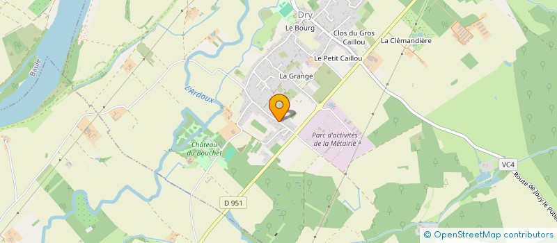localisation de l'entreprise EQUETUDE à DRY
