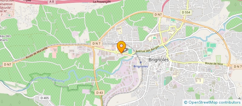 localisation de l'entreprise EQUI-BATI  BRIGNOLES