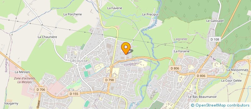 localisation de l'entreprise EQUI-BRIDE à LECOUSSE