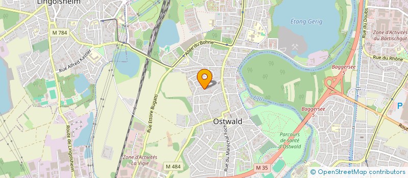 localisation de l'entreprise EQUI'CEL  OSTWALD