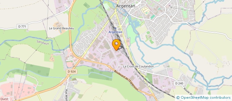 localisation de l'entreprise EQUI-COLLECTE à ARGENTAN