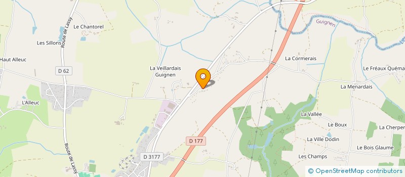 localisation de l'entreprise EQUI'CROQ  GUIGNEN