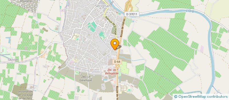 localisation de l'entreprise EQUI'D SALANCS à SERIGNAN