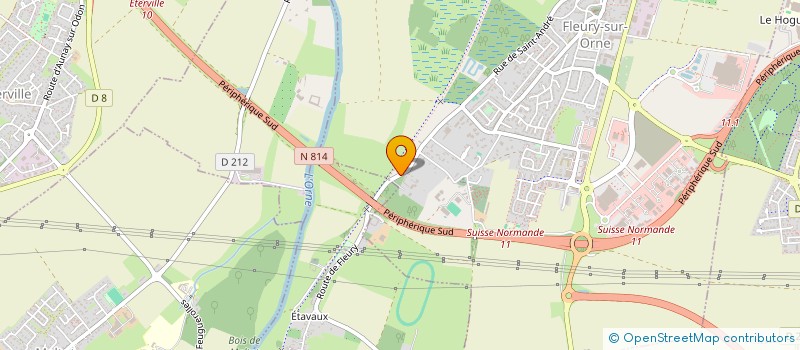 localisation de l'entreprise EQUI-J  FLEURY-SUR-ORNE