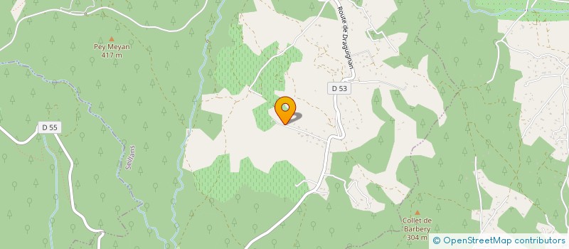 localisation de l'entreprise EQUI JUMP  SEILLANS