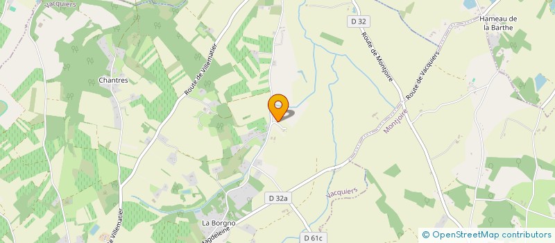 localisation de l'entreprise EQUI. LIBRE MIDI PYRENEES : MEDIATION EQUINE - ACTIVITES EQUESTRES ET PHYSIQUES ADAPTEES  VACQUIERS