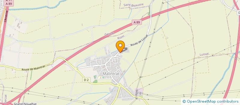 localisation de l'entreprise EQUI-MARAIS 63.  MALINTRAT