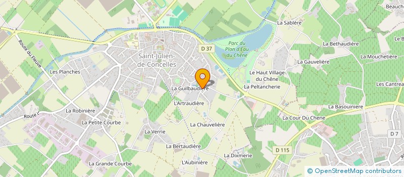 localisation de l'entreprise EQUI'MOVE à SAINT-JULIEN-DE-CONCELLES