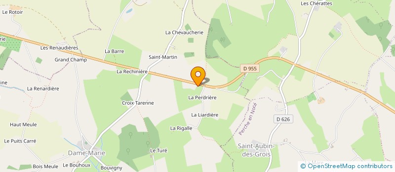 localisation de l'entreprise EQUI'OUEST à BELFORET-EN-PERCHE