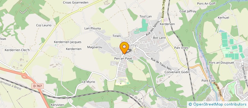 localisation de l'entreprise EQUI OUEST ECURIE TONY CEDET à MOUSTERU