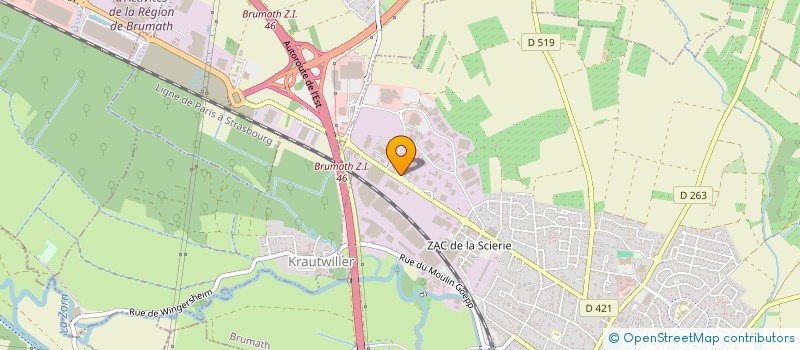 localisation de l'entreprise EQUI PRESTIGE  BRUMATH