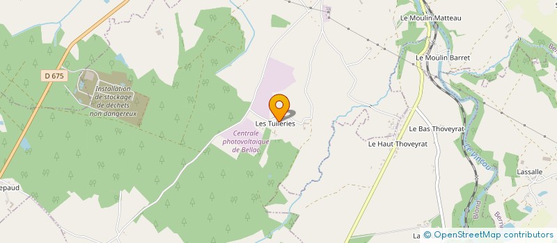 localisation de l'entreprise EQUI'SCIENCES  BELLAC