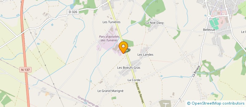 localisation de l'entreprise EQUI-SPACE à GRANDCHAMP-DES-FONTAINES