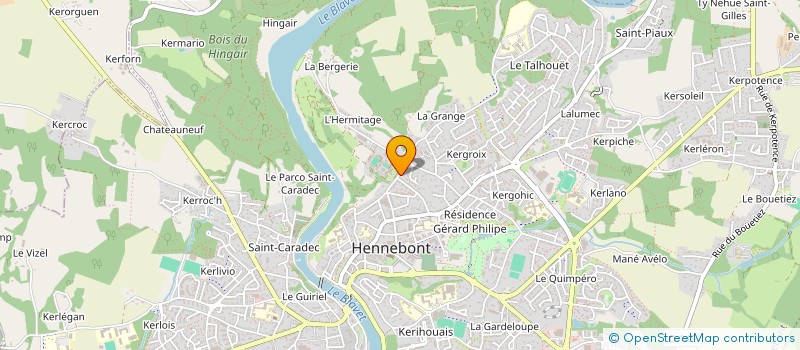 localisation de l'entreprise EQUI-TRAIL PAYS D'ORIENT  HENNEBONT