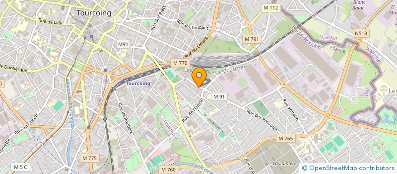 localisation de l'entreprise EQUIDEE DESIGN à WATTRELOS