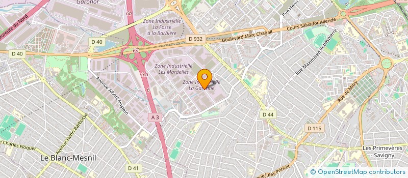 localisation de l'entreprise EQUIDERM à AULNAY-SOUS-BOIS